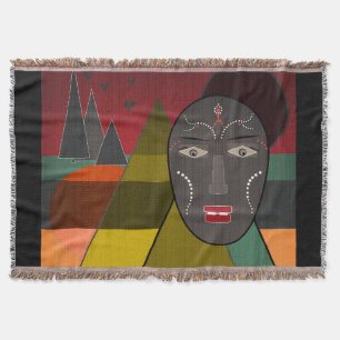 Afrikanische Maske Decke