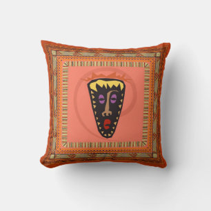 Afrikanische Maske Kissen