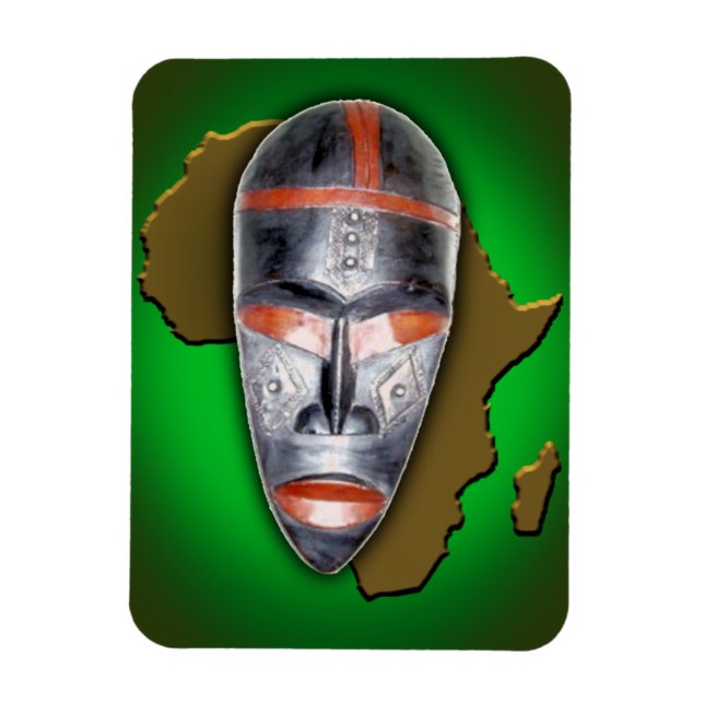 Afrikanische Maske Magnet (Vertikal)