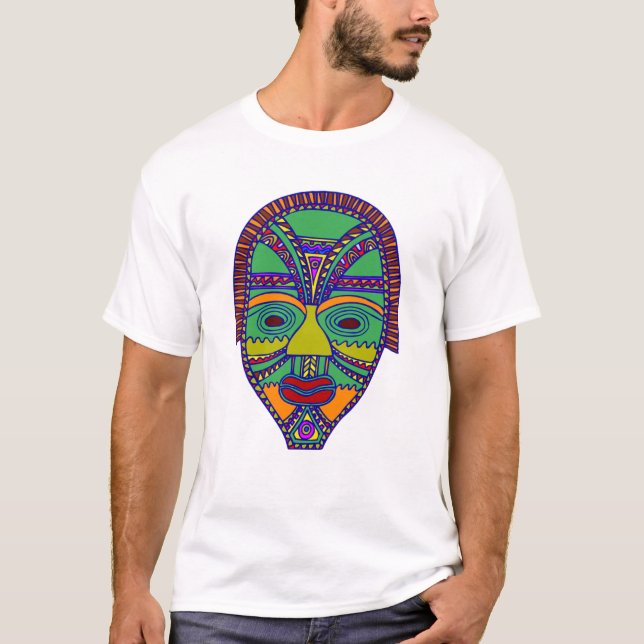 AFRIKANISCHE MASKE T-Shirt (Vorderseite)