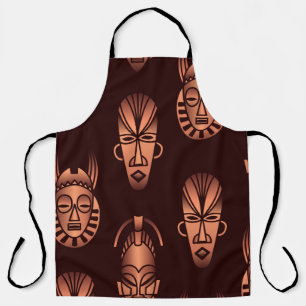 Afrikanische Masken, dunkler Hintergrund Schürze