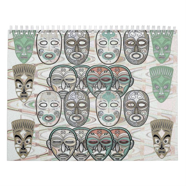 Afrikanische Masken Kalender (Titelbild)