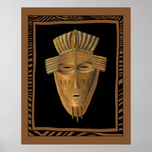 Afrikanische Masken-Malerei von Chariklia Zarris Poster