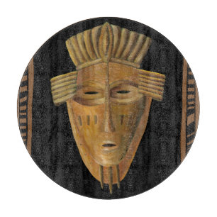 Afrikanische Masken-Malerei von Chariklia Zarris Schneidebrett