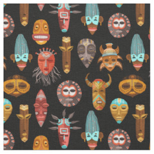 Afrikanische Masken Stoff