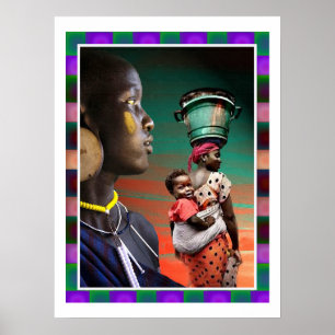 Afrikanische Migration. Poster