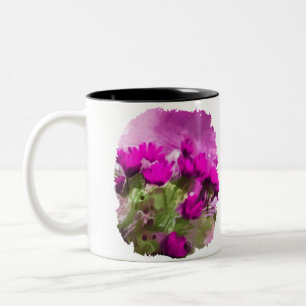 Afrikanische Milchprodukte mit Lila Wasserfarbe Zweifarbige Tasse