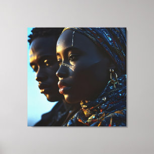 Afrikanische Modekunst Leinwanddruck