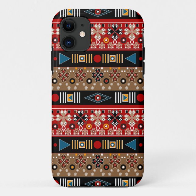 afrikanische Muster, orientalisches Muster Kissen Case-Mate iPhone Hülle (Rückseite)