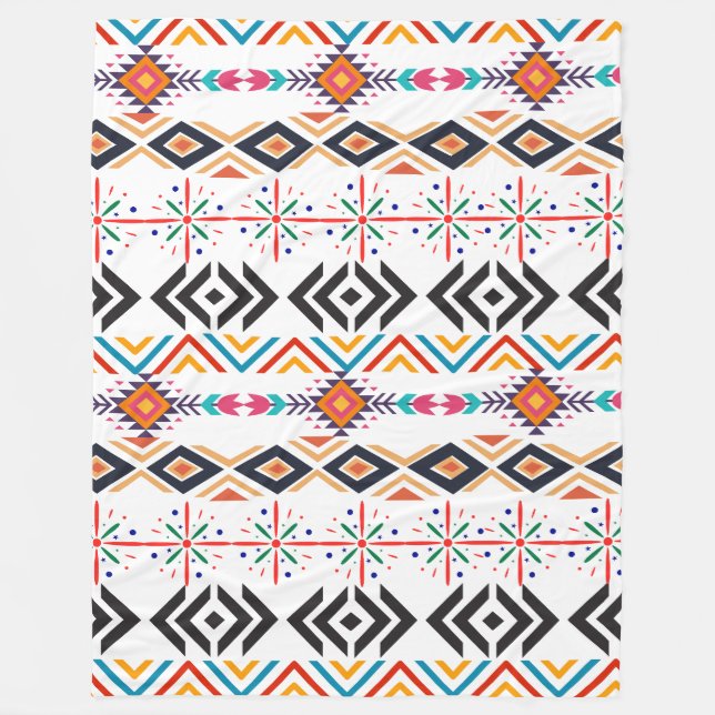 afrikanische Ornamente Fleece Blanket, groß 60" x  (Vorderseite)