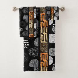 afrikanische Print Badhandtuch Set