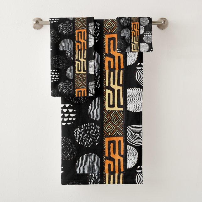afrikanische Print Badhandtuch Set (Insitu)