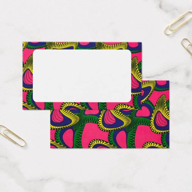 Afrikanische Print-Platzkarte (Büro)