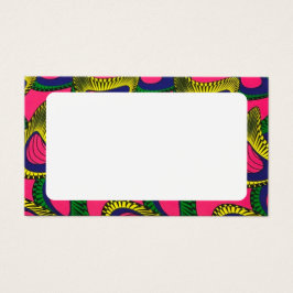 Afrikanische Print-Platzkarte