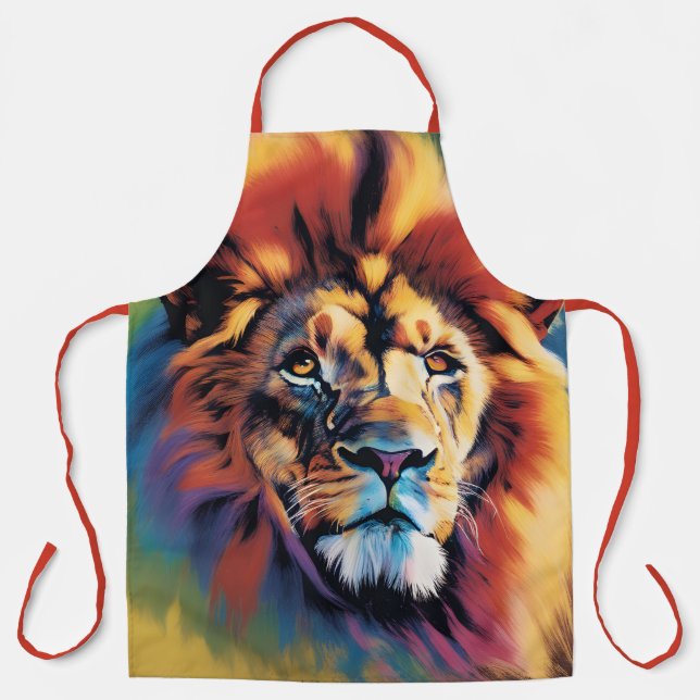 Afrikanische Print-Schürze, Custom Africa Lion Des Schürze (Vorderseite)