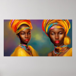 Afrikanische Prinzessinnen Goldschmuck 2 Poster