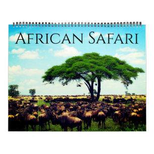 afrikanische Safari 2025 groß Kalender