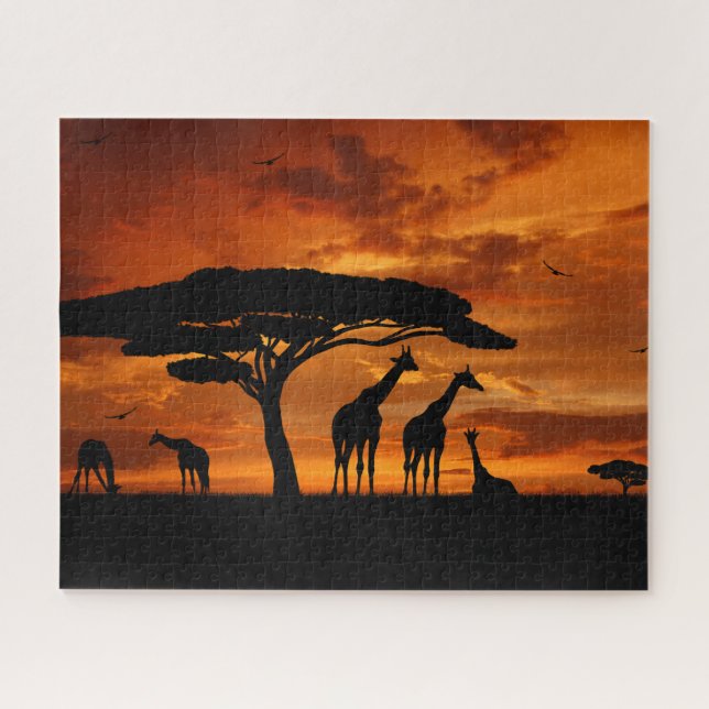 Afrikanische Safari bei Sunset (Horizontal)