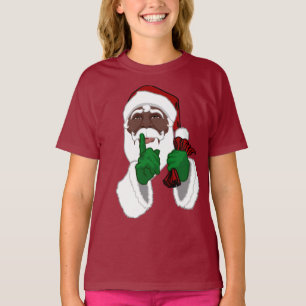 Afrikanische Santa Shirt Girl's Black Santa Sweats