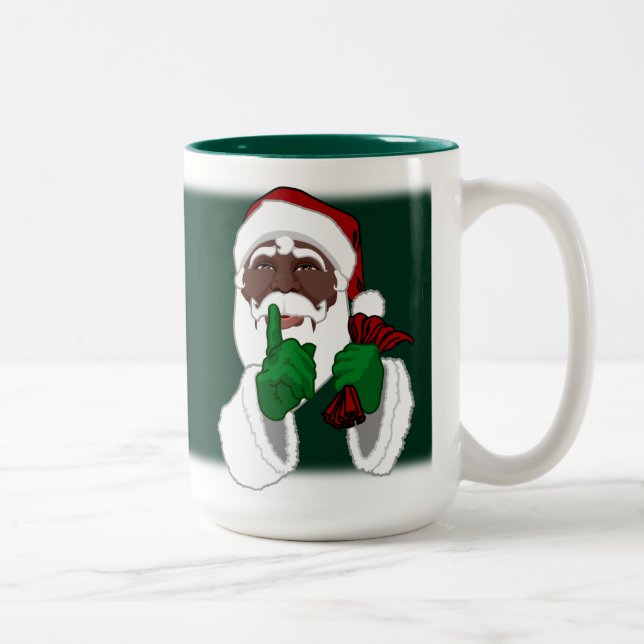 Afrikanische Santa Tasse für den schwarzen Weihnac (Rechts)