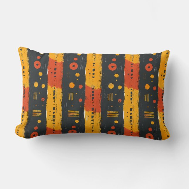 Afrikanische Schlammkleidung Lendenkissen (Vorderseite)