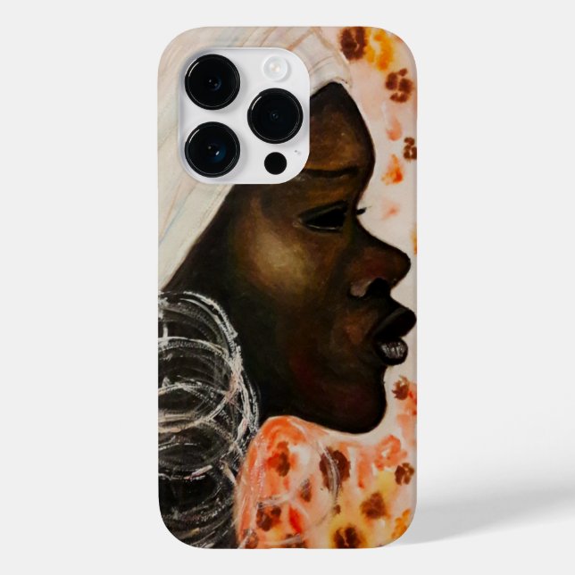 Afrikanische schöne Frau iPhone Case (Rückseite)
