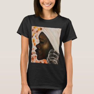 Afrikanische Schönheit - Aquarellmalerei - T-Shirt