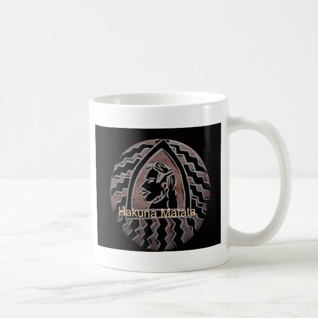 Afrikanische Schönheit: Bongo Maasai Portrait Trib Kaffeetasse (Rechts)