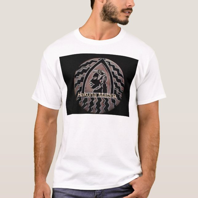 Afrikanische Schönheit: Bongo Maasai Portrait Trib T-Shirt (Vorderseite)