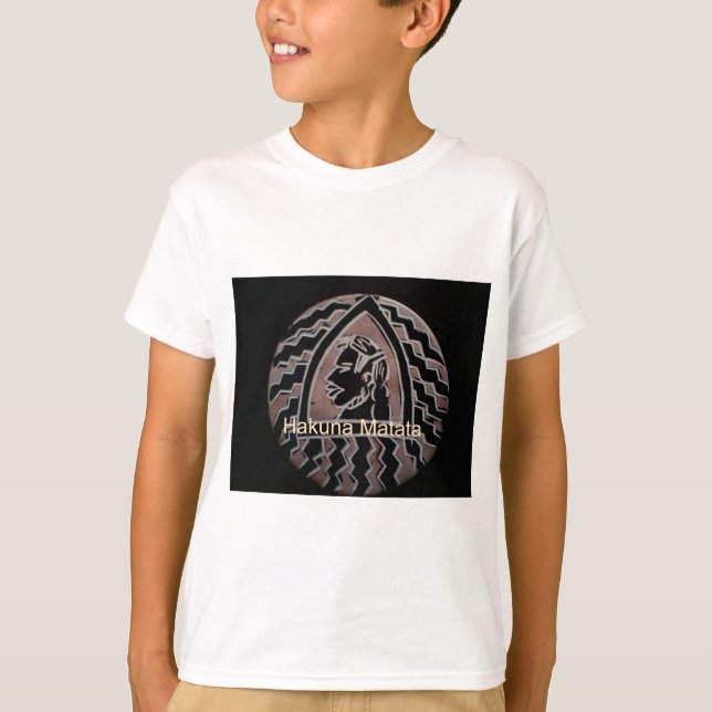 Afrikanische Schönheit: Bongo Maasai Portrait Trib T-Shirt (Vorderseite)