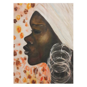 Afrikanische Schönheit Frauen Tablett - Malerei Tischdecke