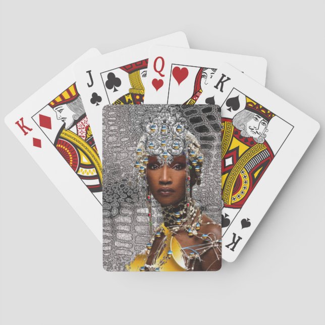 Afrikanische Schönheit Spielkarten (Rückseite)