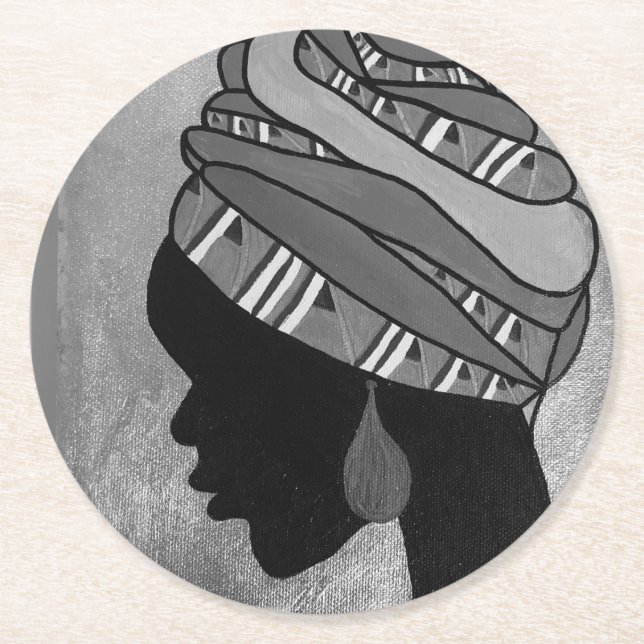 Afrikanische Schönheitssalons Untersetzer (Vorderseite)