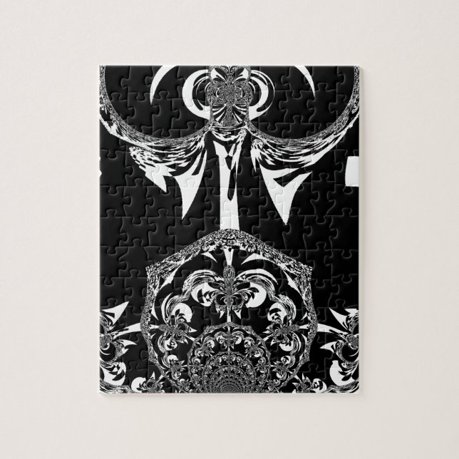 afrikanische Schwarz-Weiß-Kunst (Vertikal)