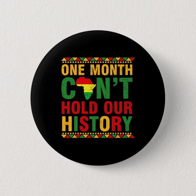 Afrikanische schwarze Geschichte Monat Monat eins  Button (Vorderseite)