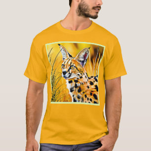 Afrikanische Serval Art T-Shirt