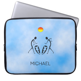 Afrikanische Silhouette am Vatertag Laptopschutzhülle