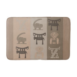 afrikanische Stamm-Symbol-Designs Badematte