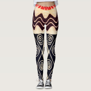 Afrikanische Stammeskrebse Aerobic Leggings