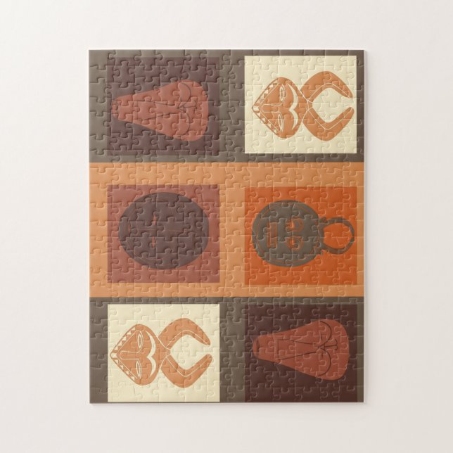 Afrikanische Stammesmaske (Vertikal)