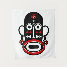Afrikanische Stammesmaske Wandteppich