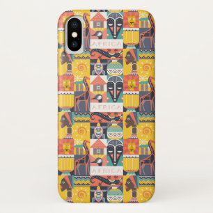 Afrikanische symbolische Kunst-Collage Case-Mate iPhone Hülle