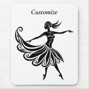 Afrikanische Tänzer Silhouette Kunst Thunder_Thund Mousepad