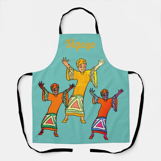 Afrikanische Tänzerin Schürze (Vorderseite)