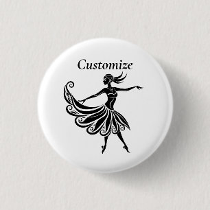 Afrikanische Tänzerin Silhouette Art Thunder_Thund Button