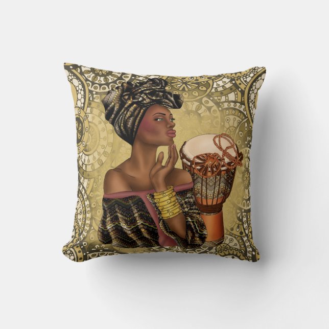 Afrikanische Throw-Kissen Kissen (Vorderseite)