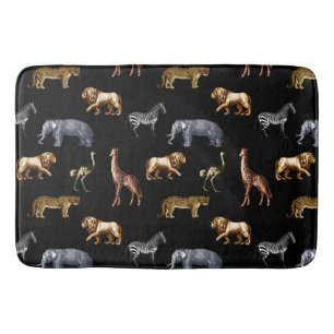 Afrikanische Tiere Badematte