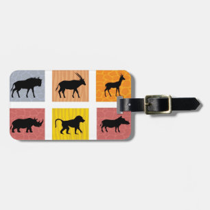 Afrikanische Tiere Gepäckanhänger