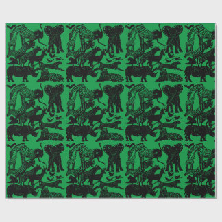 Afrikanische Tiere Niedliches einmaliges Geschenk Geschenkpapier