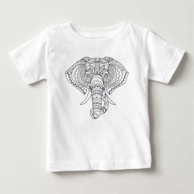 Afrikanische Tierkunst Baby T-shirt (Vorderseite)